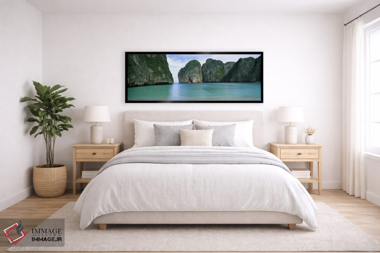 تابلو دکوراتیو Maya Bay, Ko Phi Phi Leh, Phi Phi Islands, Krabi Provin… اثر پانورامیک ایمجز - D6B