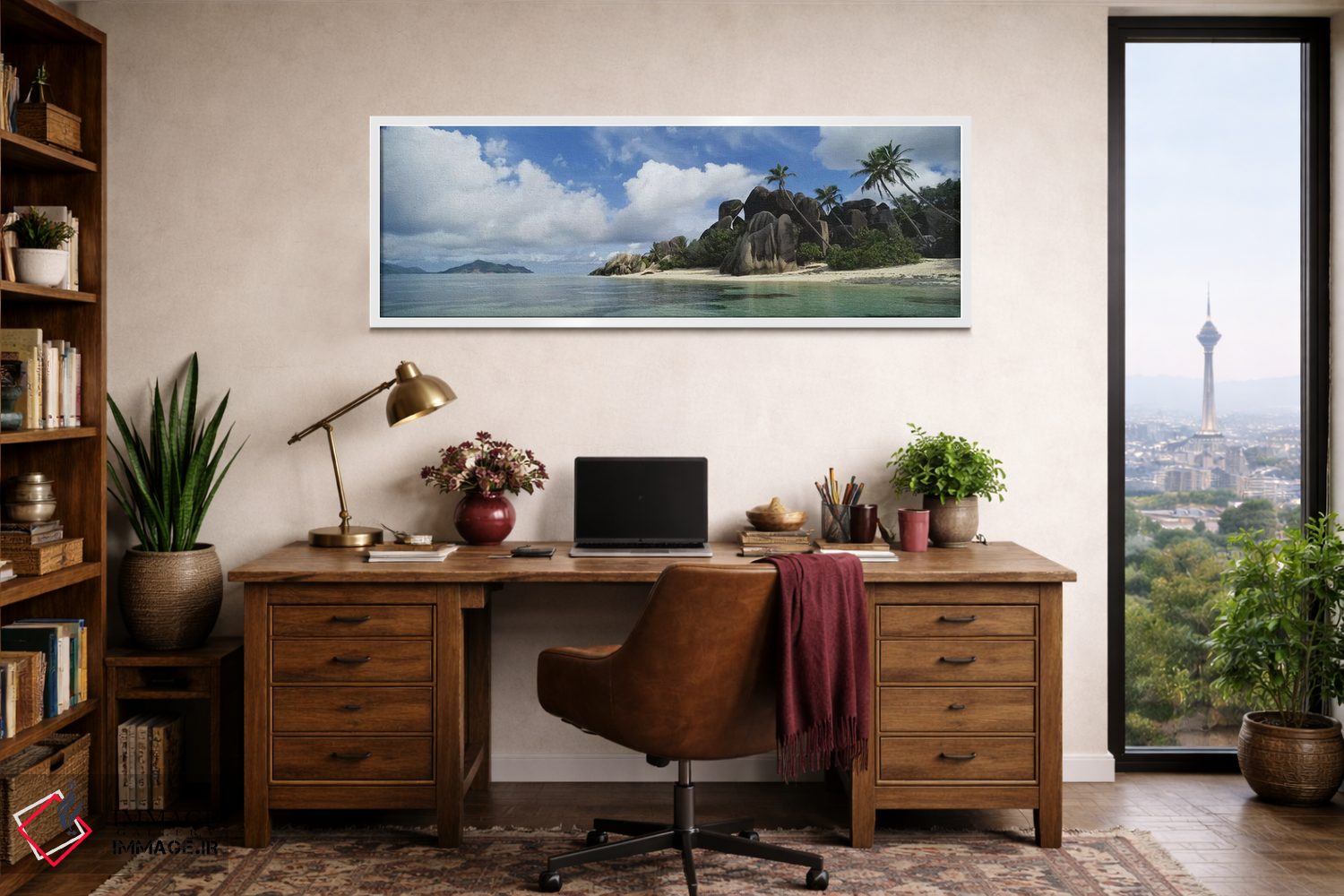 تابلو دکوراتیو La Digue Island, Republic Of Seychelles,انس سورس دارژان… اثر پانورامیک ایمجز - D1W