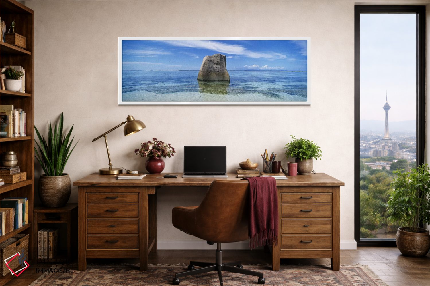 تابلو دکوراتیو Anse Source D'argent Beach, La Digue Island, Seychelles… اثر پانورامیک ایمجز - D1W