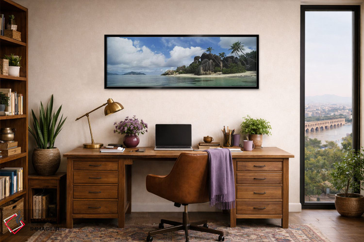 تابلو دکوراتیو La Digue Island, Republic Of Seychelles,انس سورس دارژان… اثر پانورامیک ایمجز - D2B