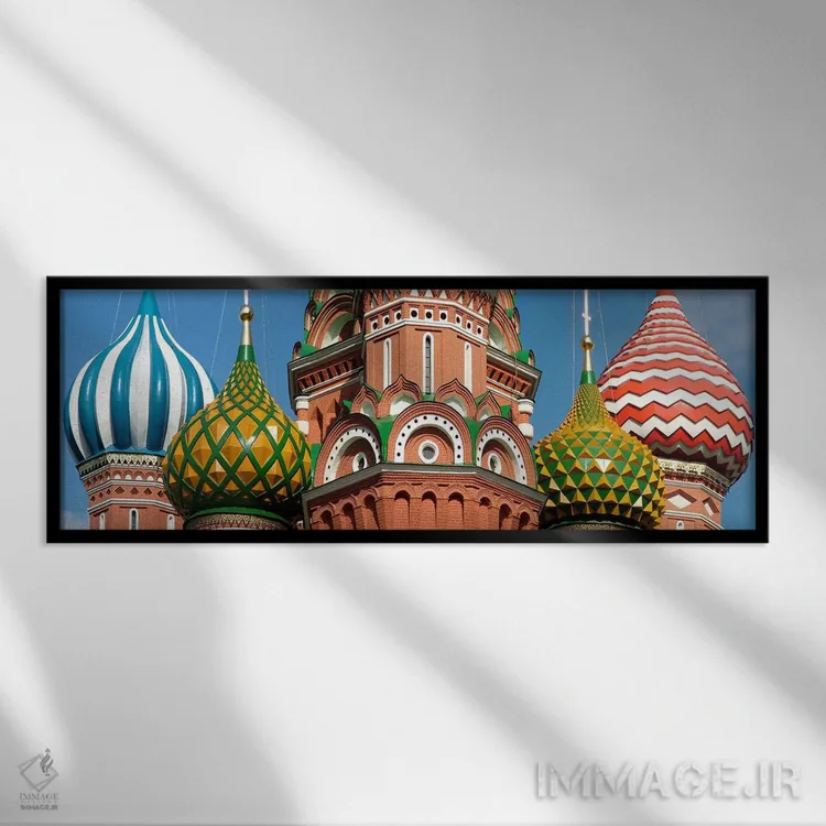 تابلو دکوراتیو St. Basil's Cathedral, Red Square, Moscow, Russia,نمای… اثر پانورامیک ایمجز - نمای قابدار مشکی