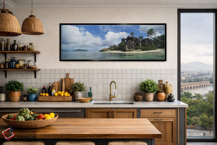 تابلو دکوراتیو La Digue Island, Republic Of Seychelles,انس سورس دارژان… اثر پانورامیک ایمجز - D3B