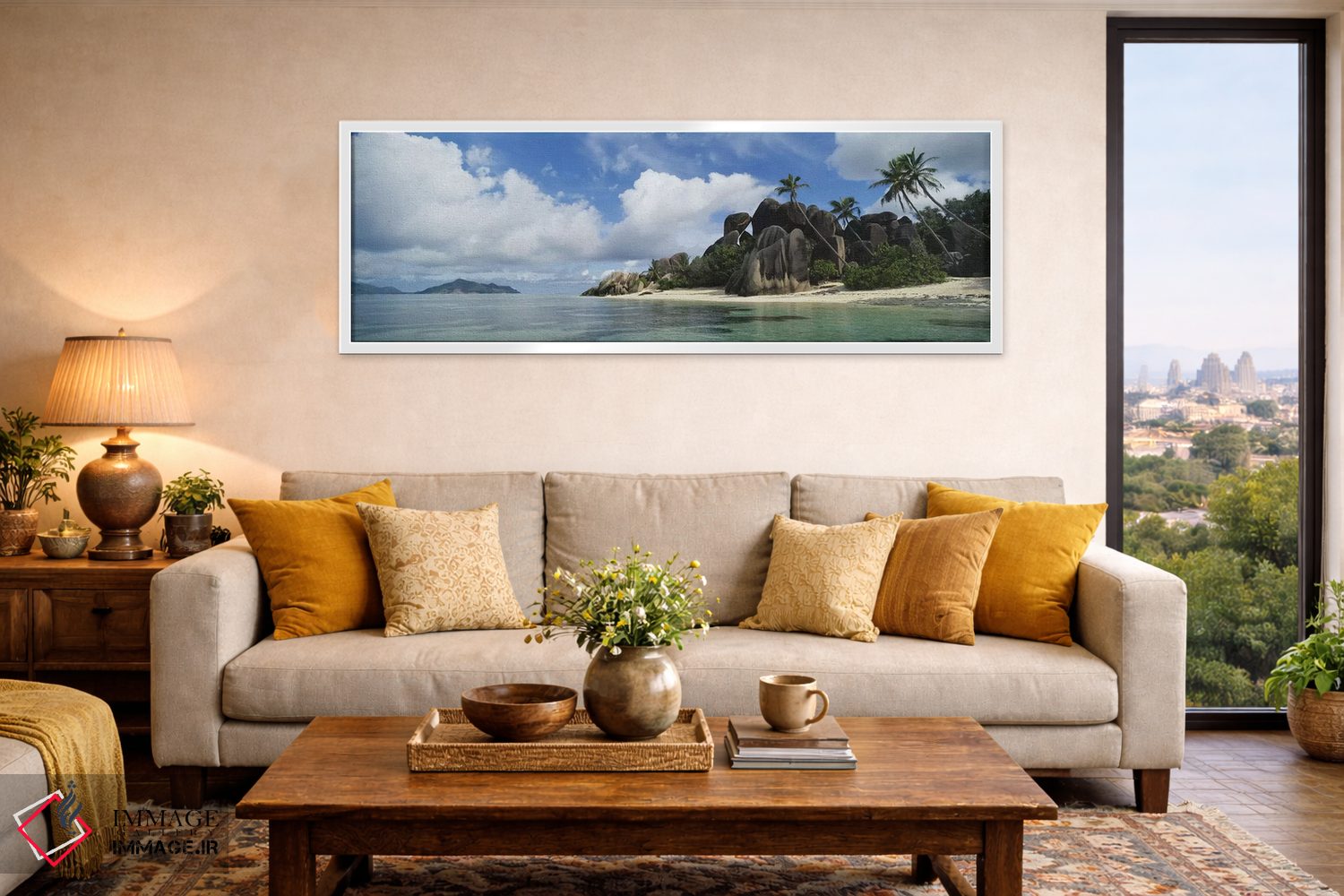 تابلو دکوراتیو La Digue Island, Republic Of Seychelles,انس سورس دارژان… اثر پانورامیک ایمجز - D5W