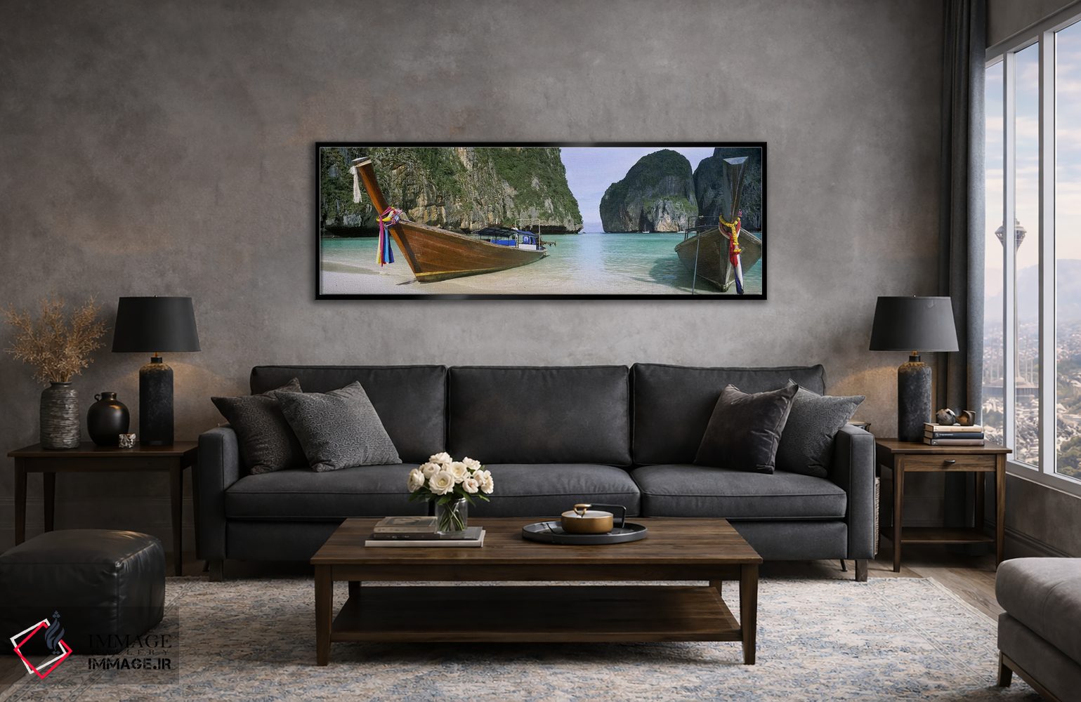 تابلو دکوراتیو Maya Bay, Ko Phi Phi Le, Phi Phi Islands, Krabi Provinc… اثر پانورامیک ایمجز - D6B