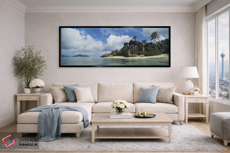 تابلو دکوراتیو La Digue Island, Republic Of Seychelles,انس سورس دارژان… اثر پانورامیک ایمجز - D6B