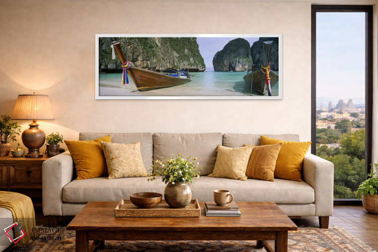 تابلو دکوراتیو Maya Bay, Ko Phi Phi Le, Phi Phi Islands, Krabi Provinc… اثر پانورامیک ایمجز - D5W