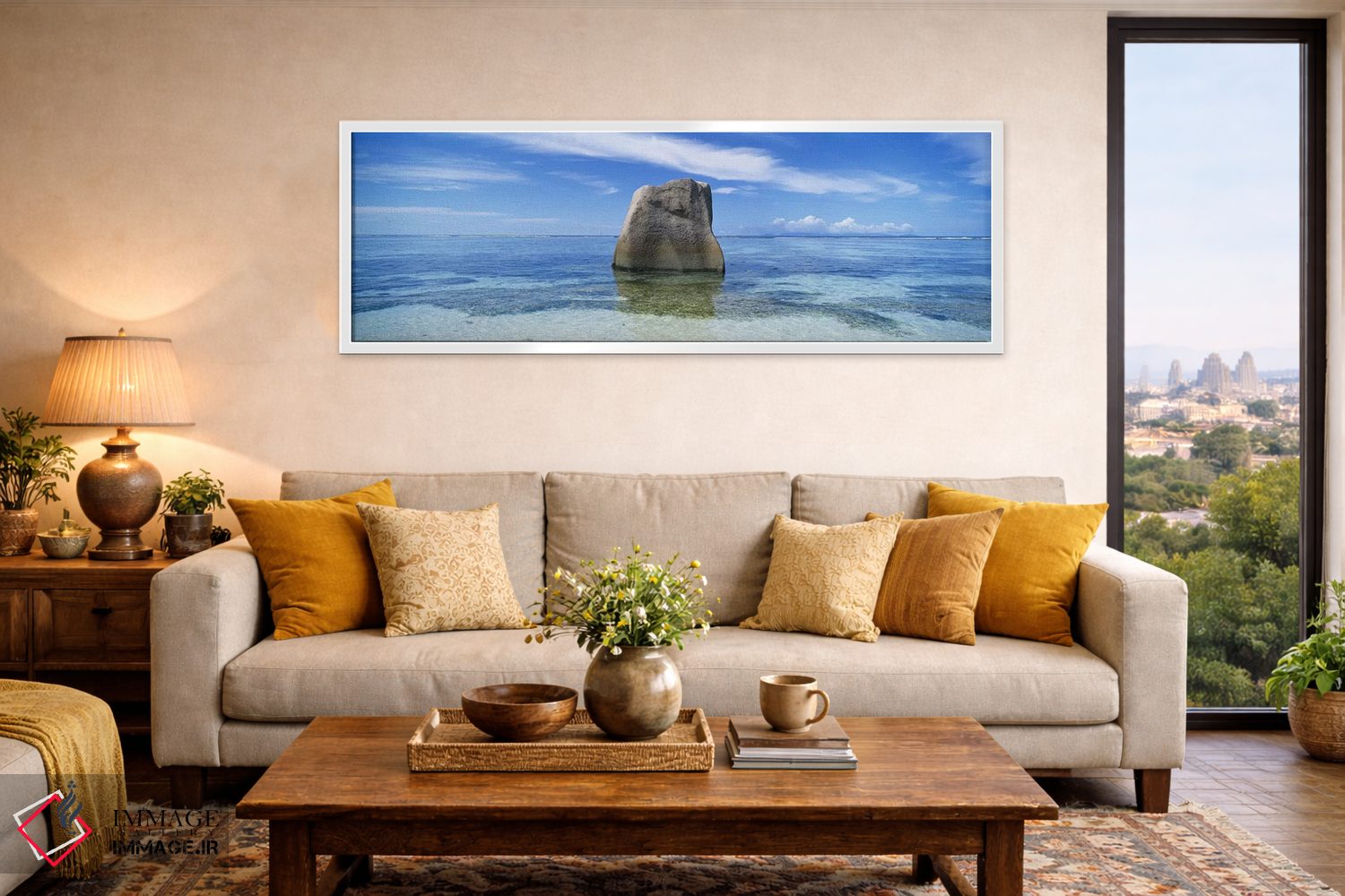 تابلو دکوراتیو Anse Source D'argent Beach, La Digue Island, Seychelles… اثر پانورامیک ایمجز - D5W