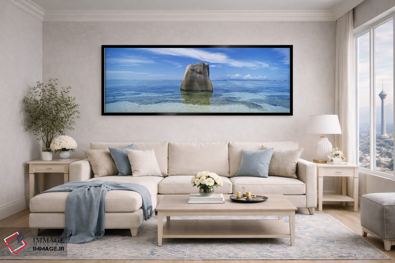 تابلو دکوراتیو Anse Source D'argent Beach, La Digue Island, Seychelles… اثر پانورامیک ایمجز - D6B