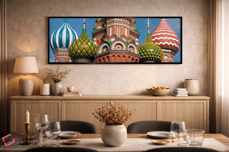 تابلو دکوراتیو St. Basil's Cathedral, Red Square, Moscow, Russia,نمای… اثر پانورامیک ایمجز - D1B