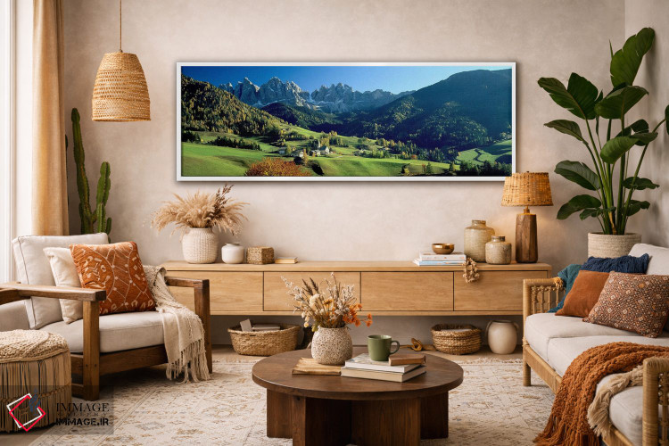 تابلو دکوراتیو Val di Funes, South Tyrol, Trentino-Alto Adige, Italy,س… اثر پانورامیک ایمجز - D2W