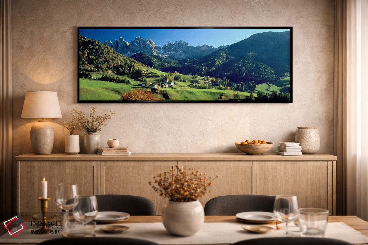 تابلو دکوراتیو Val di Funes, South Tyrol, Trentino-Alto Adige, Italy,س… اثر پانورامیک ایمجز - D1B