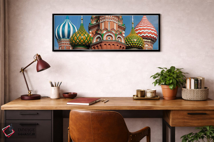 تابلو دکوراتیو St. Basil's Cathedral, Red Square, Moscow, Russia,نمای… اثر پانورامیک ایمجز - D3B
