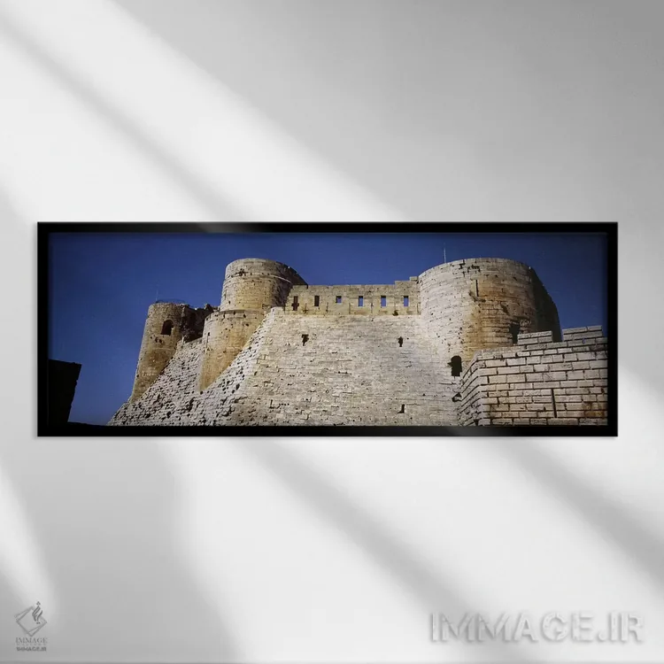 تابلو دکوراتیو Crac Des Chevaliers Fortress, Crac Des Chevaliers, Syri… اثر پانورامیک ایمجز - نمای قابدار مشکی