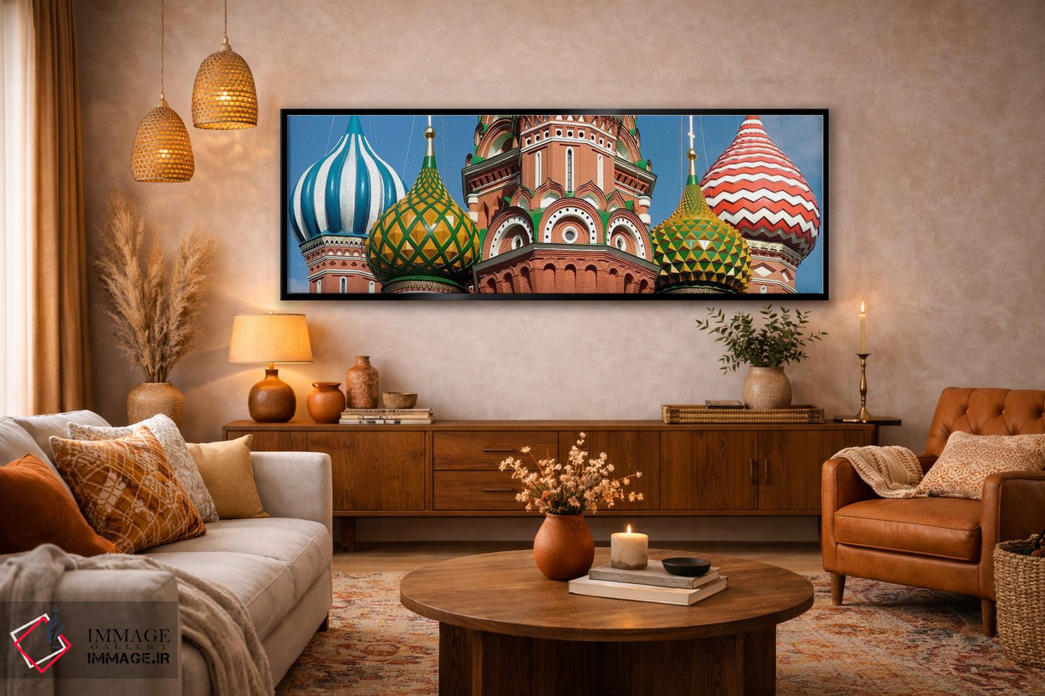 تابلو دکوراتیو St. Basil's Cathedral, Red Square, Moscow, Russia,نمای… اثر پانورامیک ایمجز - D6B
