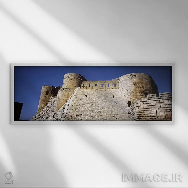 تابلو دکوراتیو Crac Des Chevaliers Fortress, Crac Des Chevaliers, Syri… اثر پانورامیک ایمجز - نمای قابدار سفید