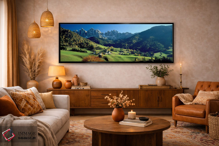 تابلو دکوراتیو Val di Funes, South Tyrol, Trentino-Alto Adige, Italy,س… اثر پانورامیک ایمجز - D6B