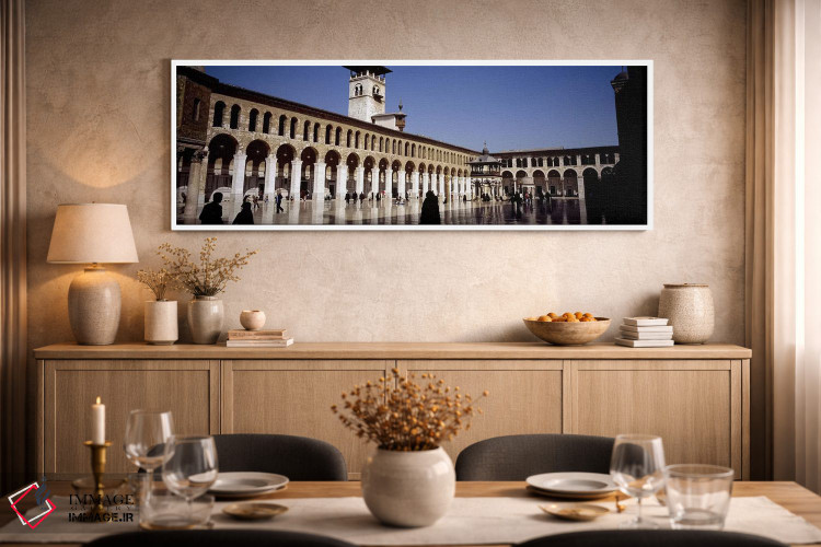 تابلو دکوراتیو Umayyad Mosque, Damascus, Syria #2,گروهی از مردم در حال… اثر پانورامیک ایمجز - D2W