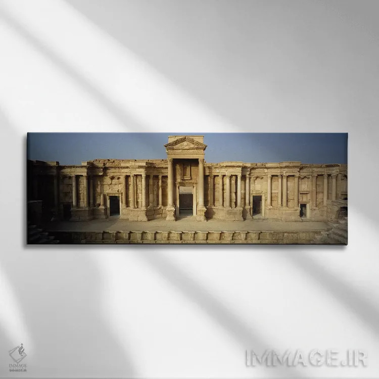 تابلو دکوراتیو Palmyra, Syria,نمای بیرونی یک ساختمان، پالمیرا، سوریه اثر پانورامیک ایمجز - نمای روبهرو روی دیوار