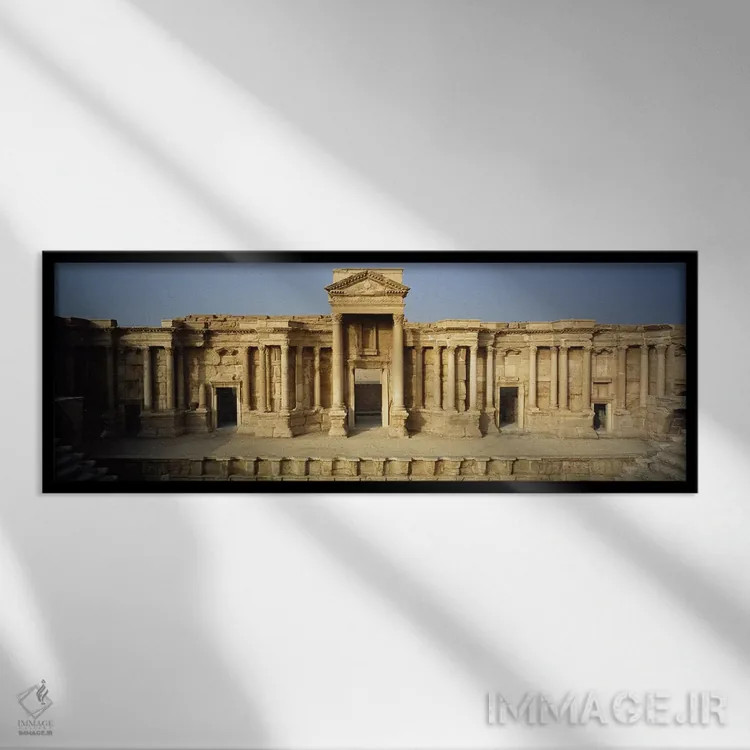 تابلو دکوراتیو Palmyra, Syria,نمای بیرونی یک ساختمان، پالمیرا، سوریه اثر پانورامیک ایمجز - نمای قابدار مشکی