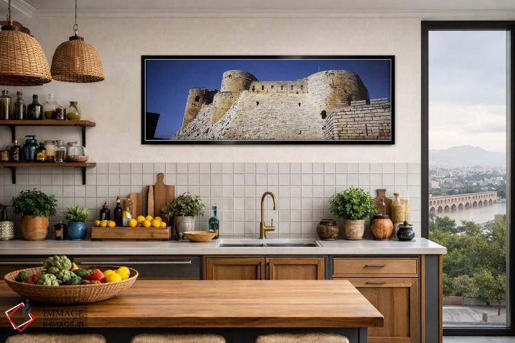 تابلو دکوراتیو Crac Des Chevaliers Fortress, Crac Des Chevaliers, Syri… اثر پانورامیک ایمجز - D3B
