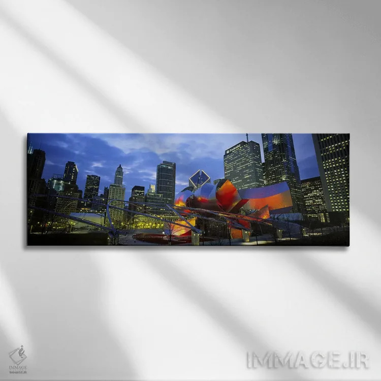 تابلو دکوراتیو Millennium Park, Chicago, Cook County, Illinois, USA,سا… اثر پانورامیک ایمجز - نمای روبهرو روی دیوار