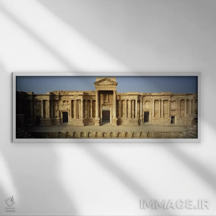 تابلو دکوراتیو Palmyra, Syria,نمای بیرونی یک ساختمان، پالمیرا، سوریه اثر پانورامیک ایمجز - نمای قابدار سفید