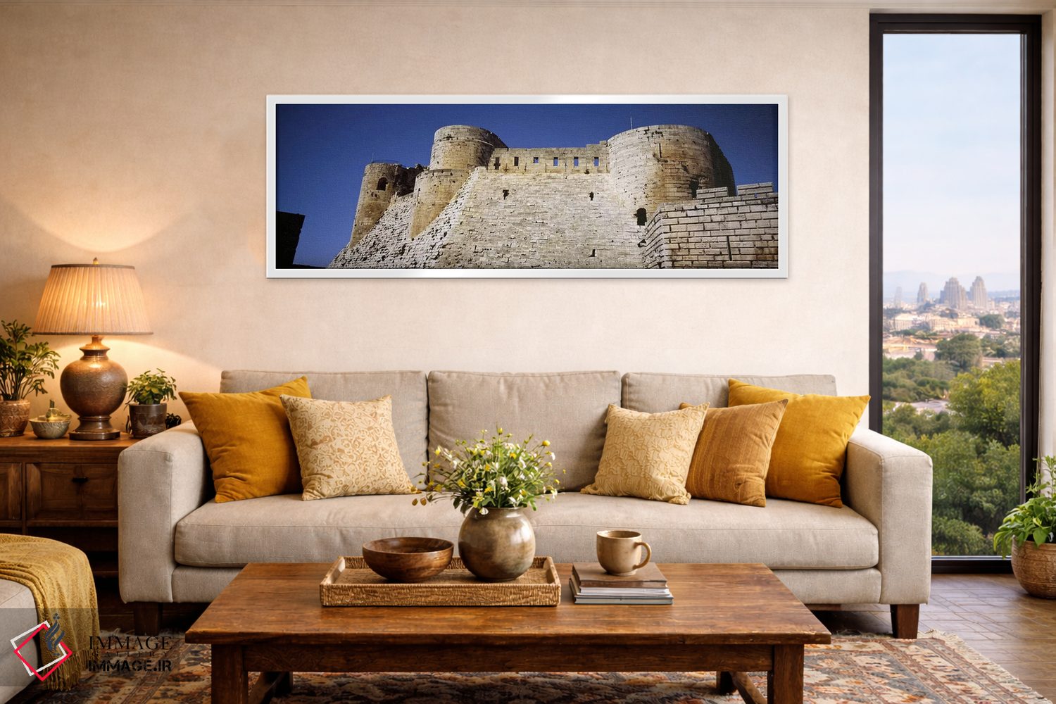 تابلو دکوراتیو Crac Des Chevaliers Fortress, Crac Des Chevaliers, Syri… اثر پانورامیک ایمجز - D5W