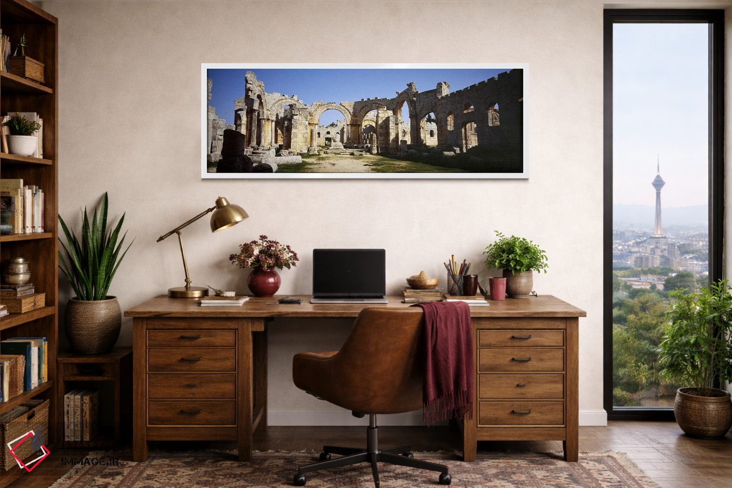 تابلو دکوراتیو St. Simeon The Stylite Abbey, Aleppo, Syria #2,ویرانه ه… اثر پانورامیک ایمجز - D1W