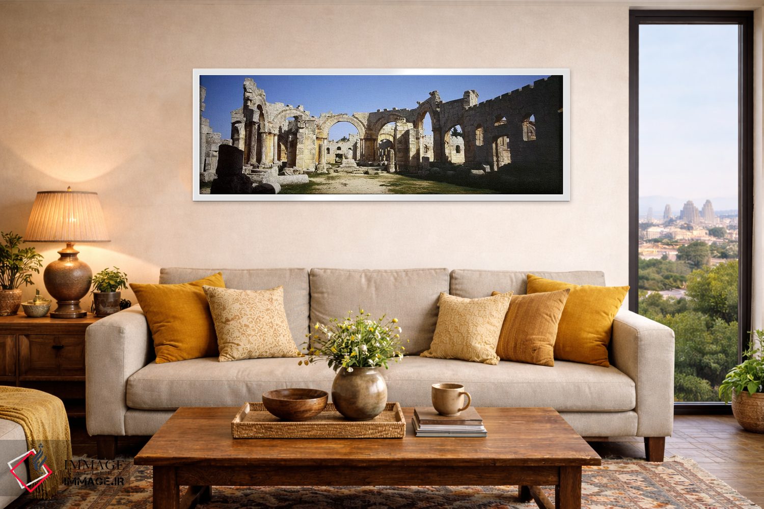 تابلو دکوراتیو St. Simeon The Stylite Abbey, Aleppo, Syria #2,ویرانه ه… اثر پانورامیک ایمجز - D4W