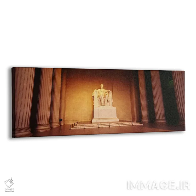 تابلو دکوراتیو Lincoln Memorial, Washington DC, USA,نمای زاویه پایین ا… اثر پانورامیک ایمجز - نمای پرسپکتیو محصول