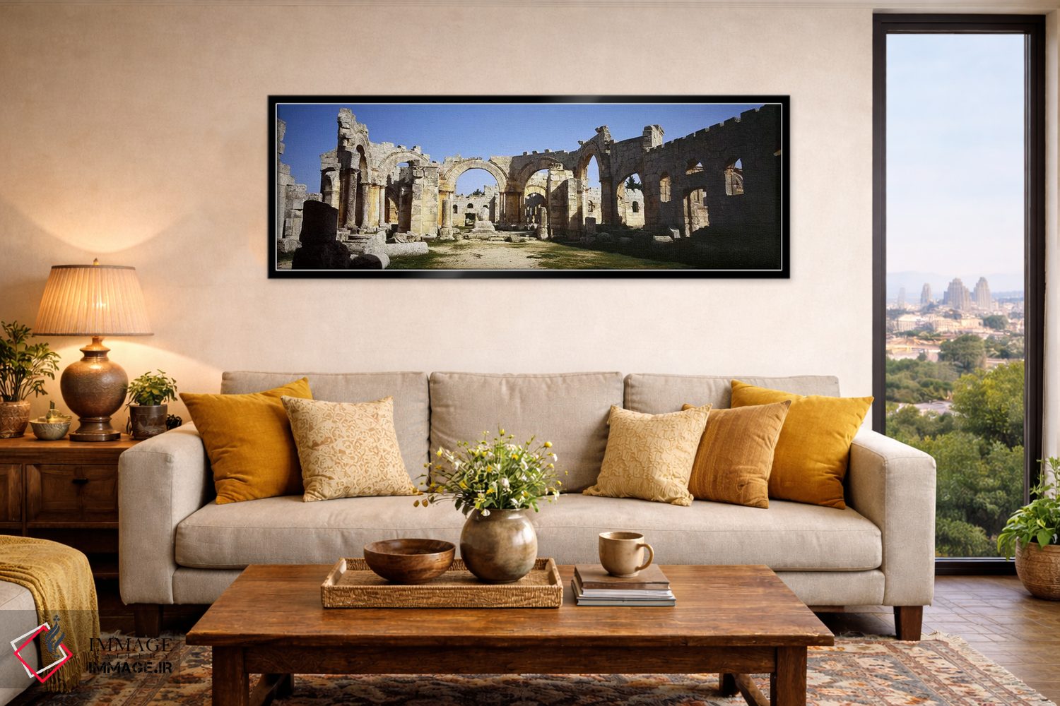 تابلو دکوراتیو St. Simeon The Stylite Abbey, Aleppo, Syria #2,ویرانه ه… اثر پانورامیک ایمجز - D6B
