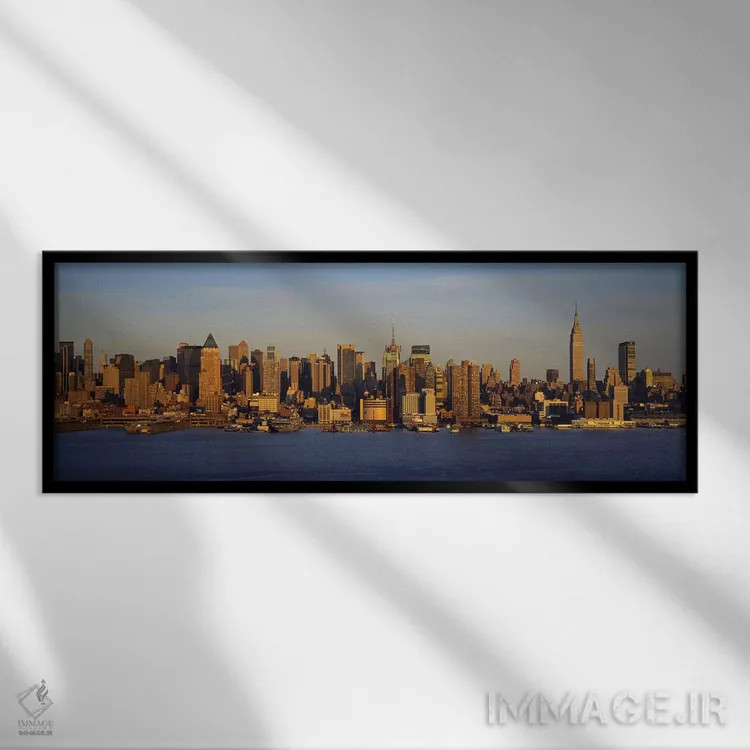 تابلو دکوراتیو New York City, New York State, USA #2,آسمان خراش ها کنا… اثر پانورامیک ایمجز - نمای قابدار مشکی