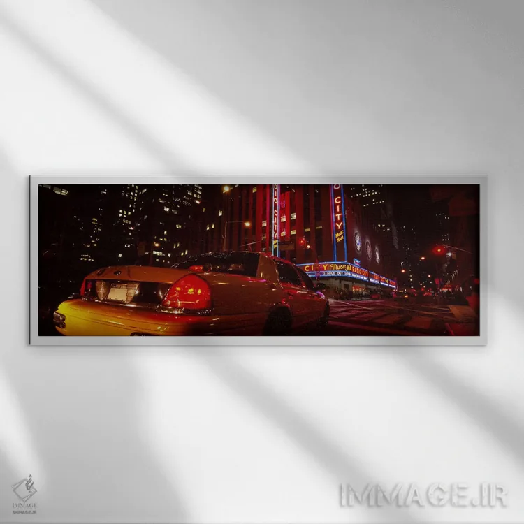 تابلو دکوراتیو Radio City Music Hall, Rockefeller Center, Manhattan, N… اثر پانورامیک ایمجز - نمای قابدار سفید