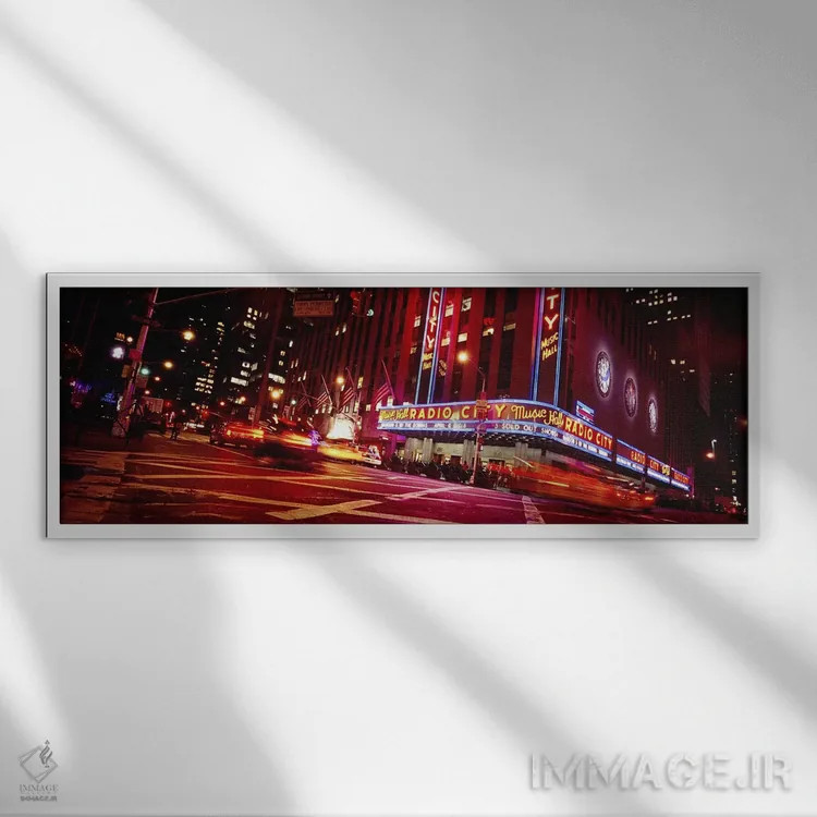 تابلو دکوراتیو Rockefeller Center, Manhattan, New York City, New York… اثر پانورامیک ایمجز - نمای قابدار سفید