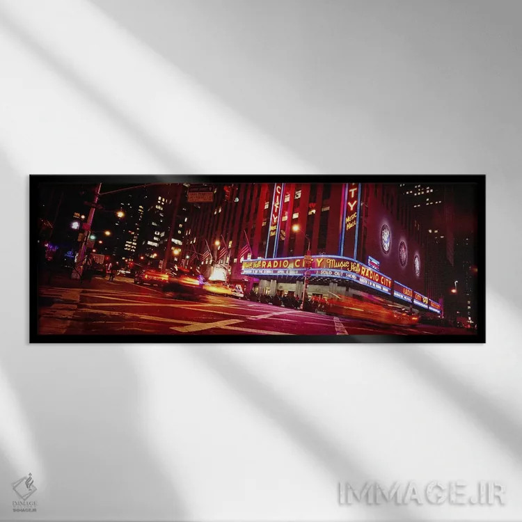 تابلو دکوراتیو Rockefeller Center, Manhattan, New York City, New York… اثر پانورامیک ایمجز - نمای قابدار مشکی