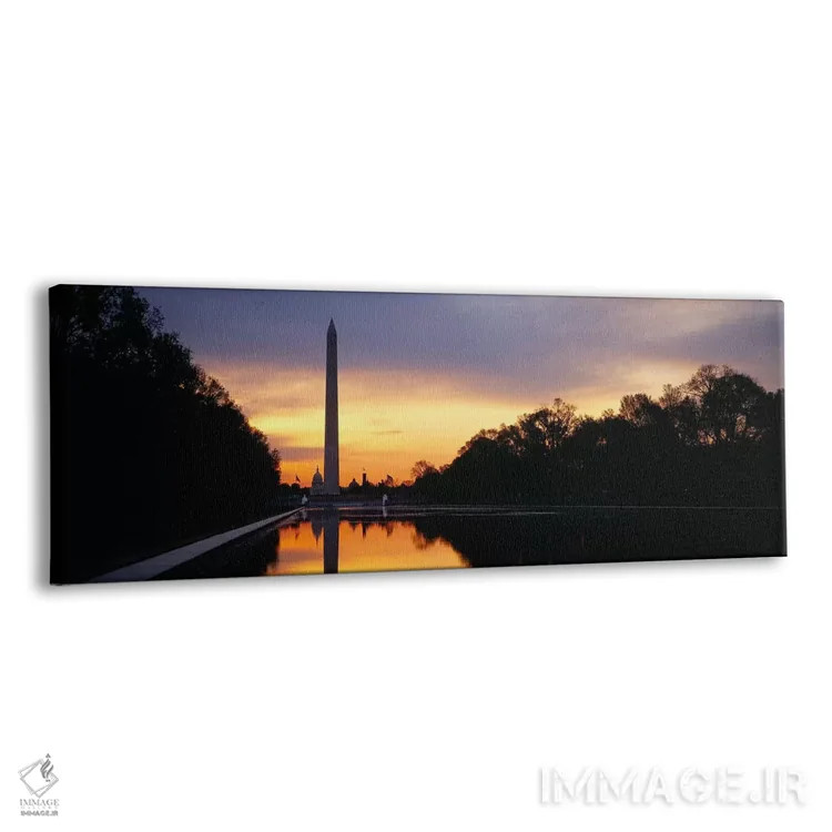 تابلو دکوراتیو Washington Monument, Washington DC, USA,سیلوئت یک ابلیس… اثر پانورامیک ایمجز - نمای پرسپکتیو محصول