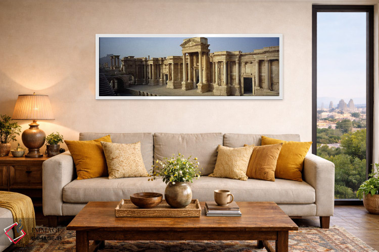 تابلو دکوراتیو Palmyra, Syria #2,نمای بیرونی یک ساختمان، پالمیرا، سوری… اثر پانورامیک ایمجز - D5W