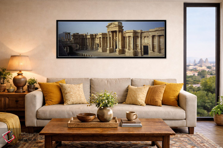تابلو دکوراتیو Palmyra, Syria #2,نمای بیرونی یک ساختمان، پالمیرا، سوری… اثر پانورامیک ایمجز - D6B