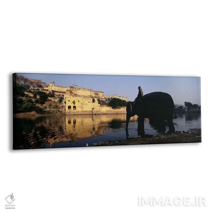 تابلو دکوراتیو Amber Fort, Jaipur, Rajasthan, India,نمای نیم رخ مردی ن… اثر پانورامیک ایمجز - نمای پرسپکتیو محصول