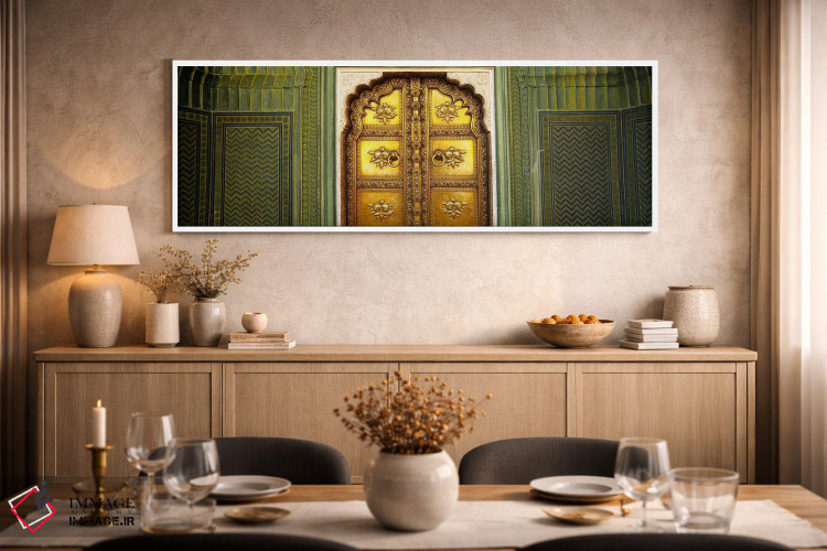 تابلو دکوراتیو Jaipur City Palace, Jaipur, Rajasthan, India,نمای نزدیک… اثر پانورامیک ایمجز - D1W
