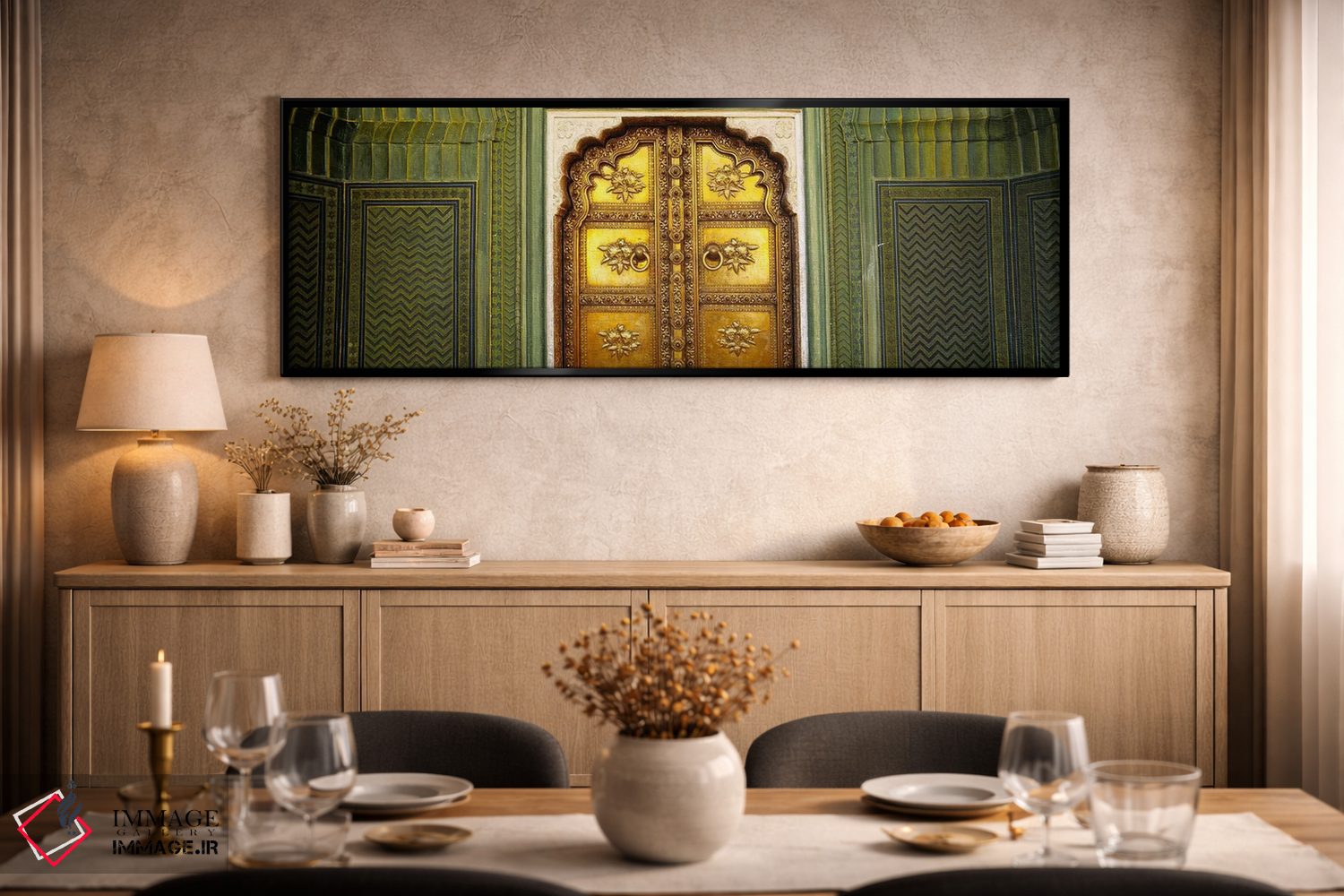 تابلو دکوراتیو Jaipur City Palace, Jaipur, Rajasthan, India,نمای نزدیک… اثر پانورامیک ایمجز - D2B