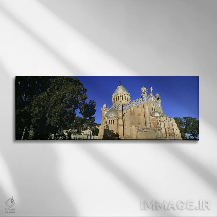 تابلو دکوراتیو Notre Dame D'Afrique, Algiers, Algeria,نمای زاویه پایین… اثر پانورامیک ایمجز - نمای روبهرو روی دیوار