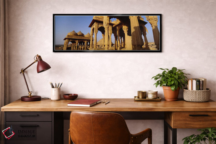 تابلو دکوراتیو Jaisalmer, Rajasthan, India,نمای زاویه پایین از بناهای… اثر پانورامیک ایمجز - D4B