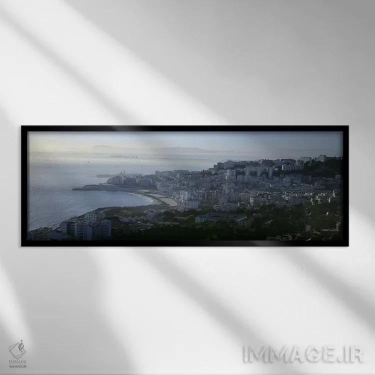 تابلو دکوراتیو Bab El Oued, Algiers, Algeria,نمای هوایی، باب الوادی، ا… اثر پانورامیک ایمجز - نمای قابدار مشکی
