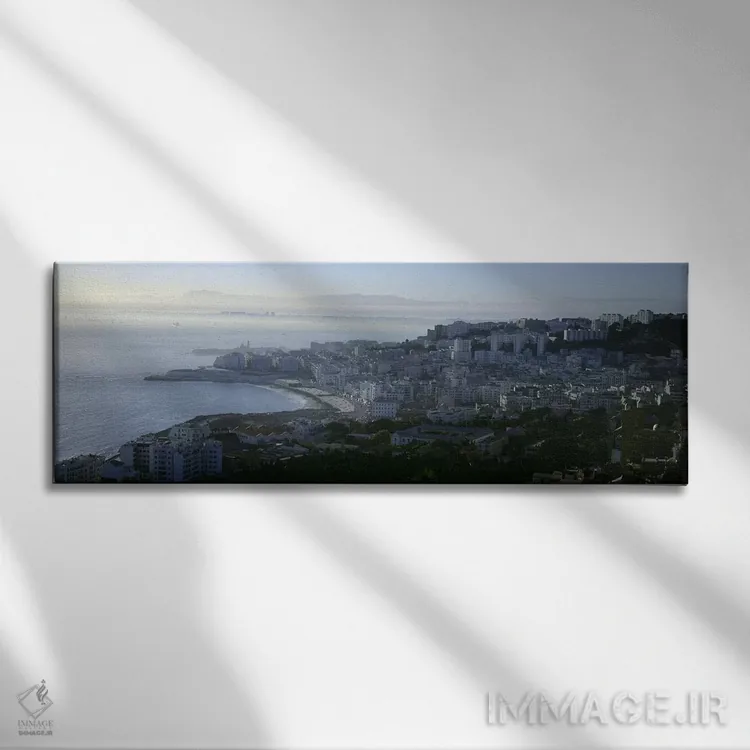 تابلو دکوراتیو Bab El Oued, Algiers, Algeria,نمای هوایی، باب الوادی، ا… اثر پانورامیک ایمجز - نمای روبهرو روی دیوار