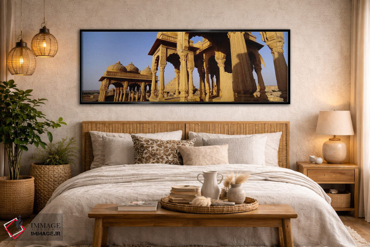 تابلو دکوراتیو Jaisalmer, Rajasthan, India,نمای زاویه پایین از بناهای… اثر پانورامیک ایمجز - D6B