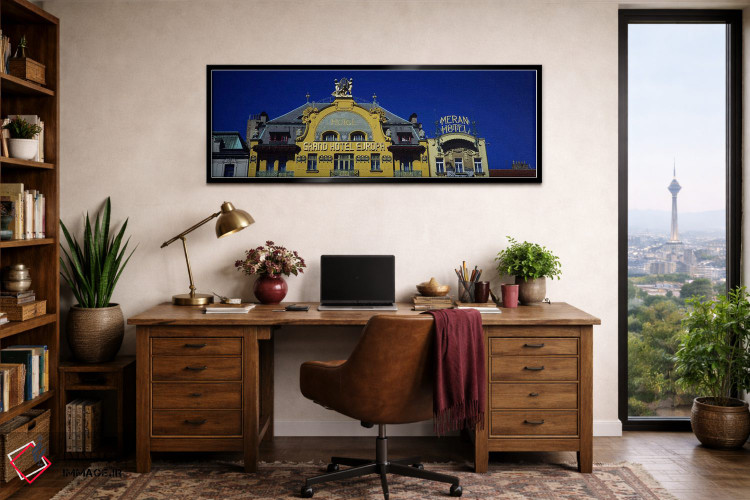 تابلو دکوراتیو Grand Hotel Europa, Prague, Czech Republic,نمای بالایی… اثر پانورامیک ایمجز - D3B
