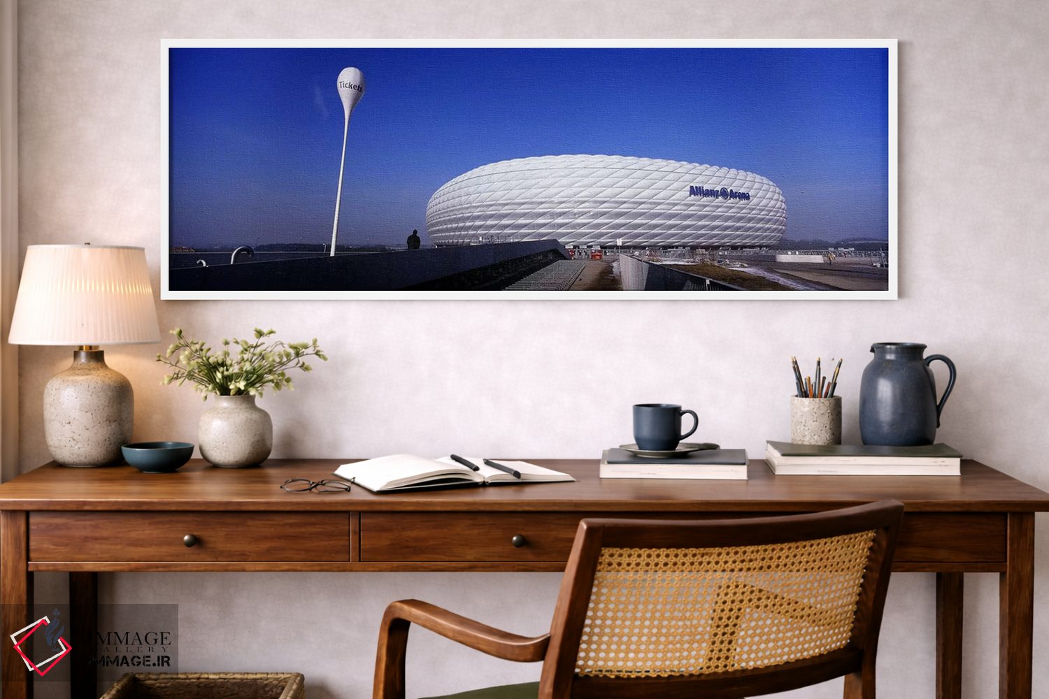 تابلو دکوراتیو Allianz Arena, Munich, Bavaria, Germany,استادیوم فوتبال… اثر پانورامیک ایمجز - D1W