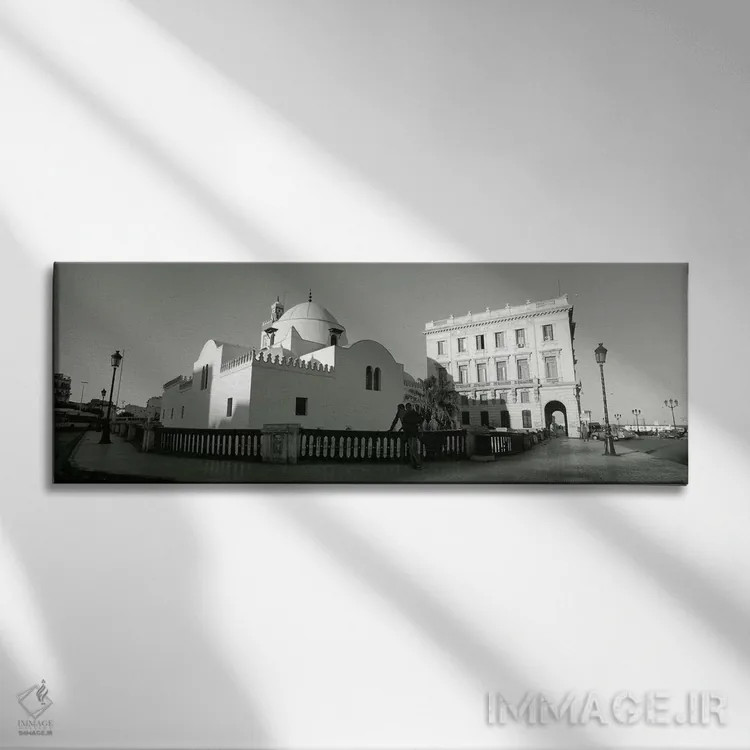 تابلو دکوراتیو Jamaa-El-Jedid, Algiers, Algeria,نمای زاویه پایین از مس… اثر پانورامیک ایمجز - نمای روبهرو روی دیوار