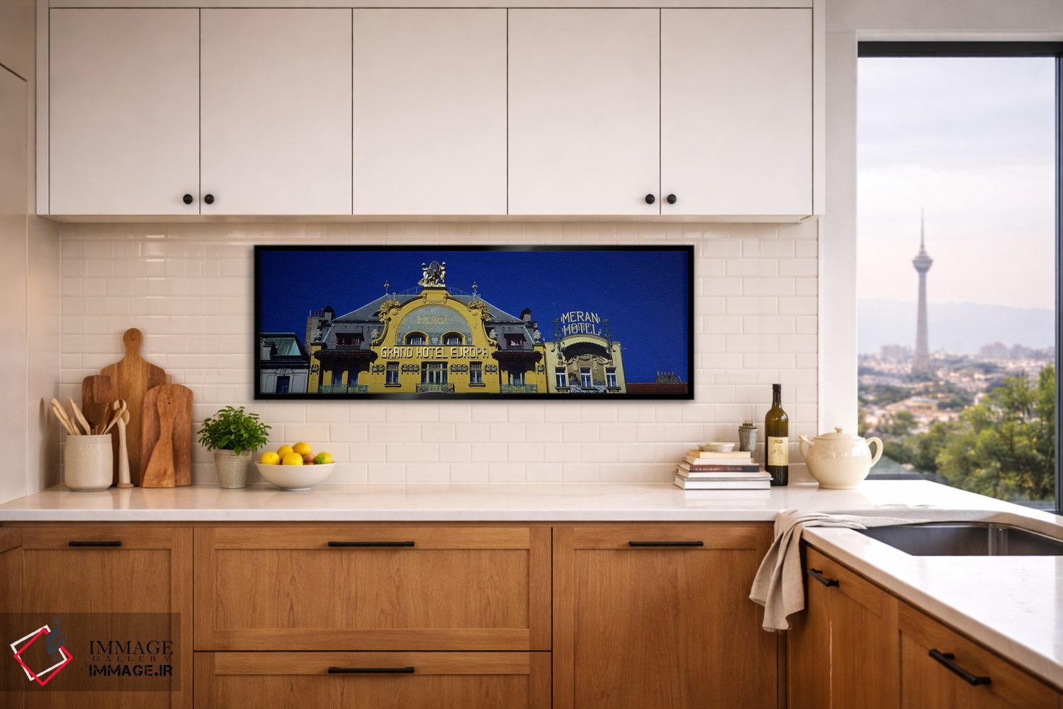 تابلو دکوراتیو Grand Hotel Europa, Prague, Czech Republic,نمای بالایی… اثر پانورامیک ایمجز - D5B